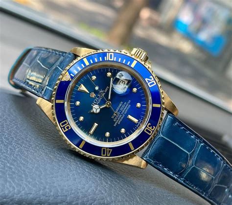 rolex submariner crocodile strap